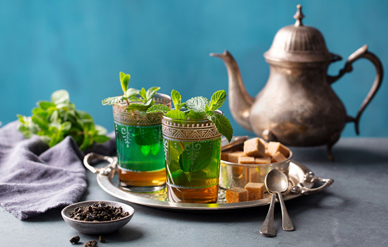 le thé à la menthe