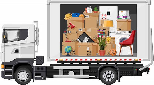 le camion de déménagement